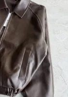 جکت چرم باکسی giesto